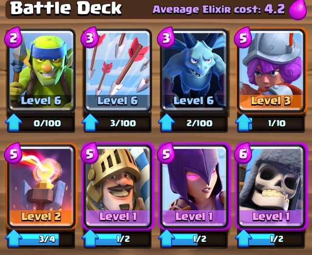 Criei um deck pro Xadrez Royale no Clash Royale. 